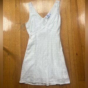 Elegant White Lace Princess Polly Mini Dress